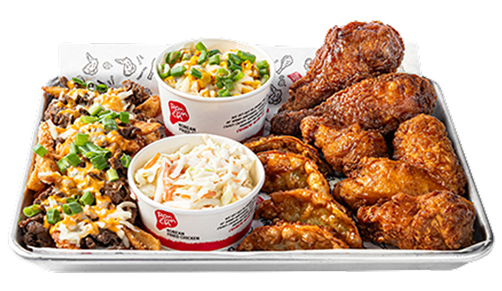 Bonchon Seoul Sampler appetizer platter